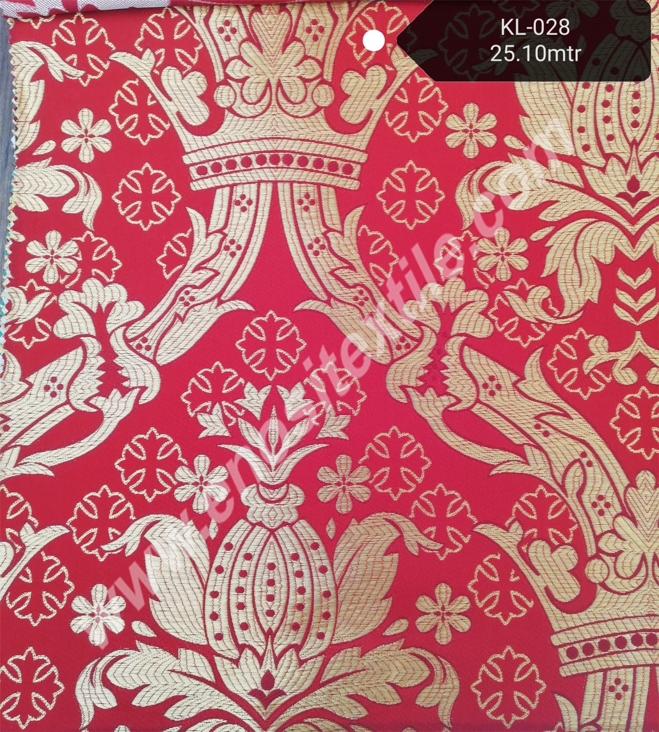 KL-028 Red-Gold Brocade Fabrics